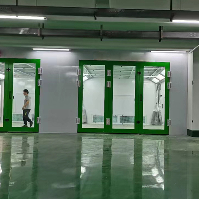 48pcs LEDランプと7.5KWの排気扇風機 自動車塗装のためのCE承認のスプレーブース