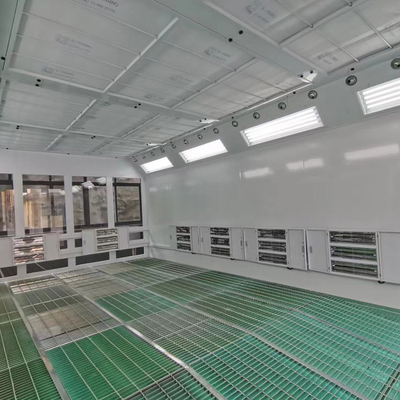 7.5KWの排気扇風機の2セットを備えた屋外LED産業バス噴霧塗料ブース