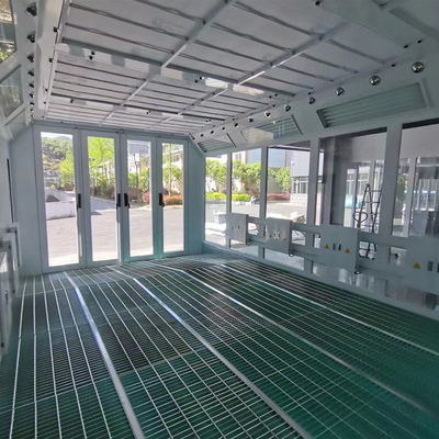 7.5KWの排気扇風機の2セットを備えた屋外LED産業バス噴霧塗料ブース