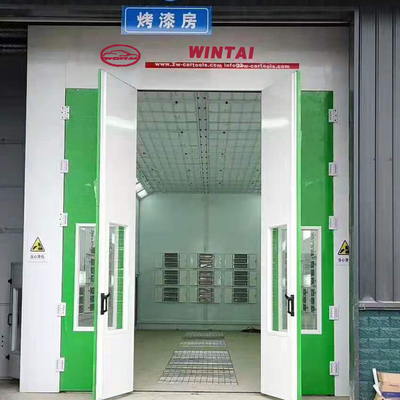 7.5KWの排気扇風機の2セットを備えた屋外LED産業バス噴霧塗料ブース