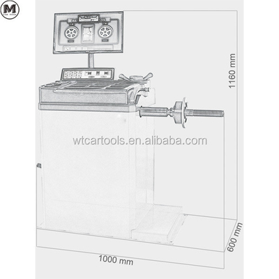 80kg WRB-085 LCDディスプレイ スマートタイヤバランサー 30インチリーム