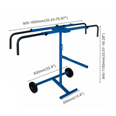 88*30.5*11cm バンパーの磨きのために調整可能な自動車塗料ラック