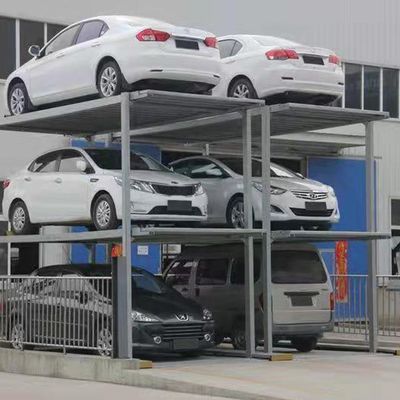 車両用エレベーター用4柱式駐車場リフト 12台積載数量 低メンテナンスコスト