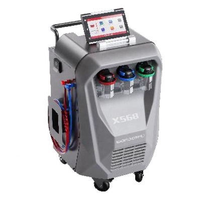 3/8HP コンプレッサー X568 車用AC復元機 洗浄機能とプリント内蔵