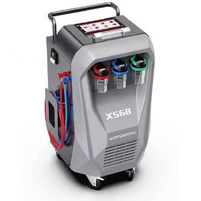 3/8HP コンプレッサー X568 車用AC復元機 洗浄機能とプリント内蔵