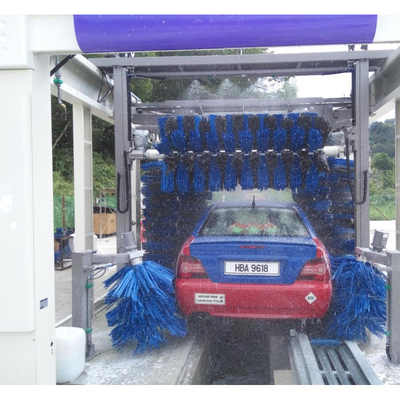 全自動トンネル洗車機 高圧洗車機 10ブラシ ロールオーバー洗車システム PLC制御システム 自動洗車機器