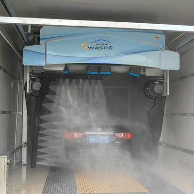 片腕のタッチレス洗車機