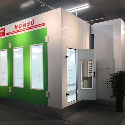 自動車用塗料亭 CE 認証された自動車車体 バンパースタンドと欧州型 ファンの自動車塗料混合室
