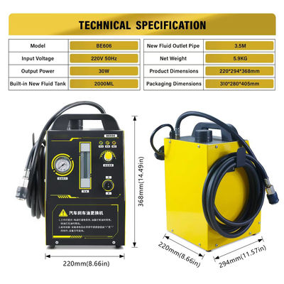 One-click brake fluid changer adjustable pressure universal for all vehicles