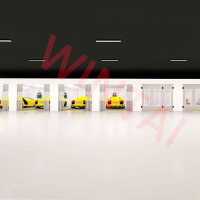 車用塗料スプレー室 焼物 自動準備室 塗料ライン