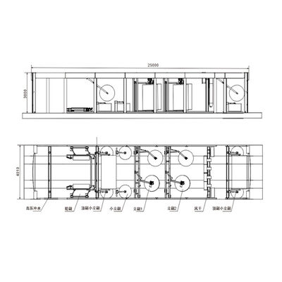 自動洗車機器 14 ブラシ 自動洗車機 25 METERS 高圧洗車機