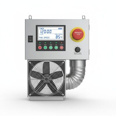 Digital Control Panel Car Spray Booth With High-efficiency Exhaust Fan And 300mm Steel Structure Base