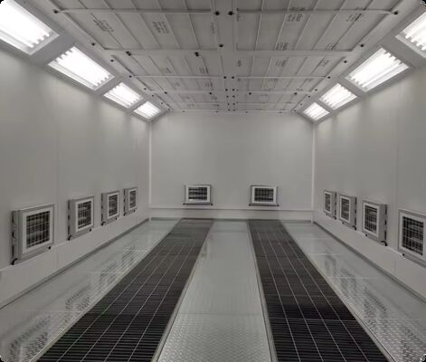 G10 Diesel Burner Car Spray Booth with Digital Control Panel and 300mm Steel Structure for Automotive Painting