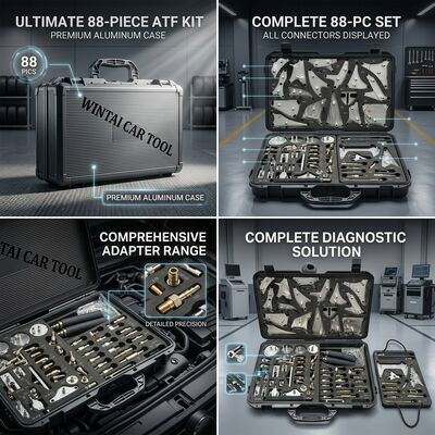 88 ピースの究極の ATF アダプター キット フルカバー トランスミッション フルード サービス システム (診断ツール付き)